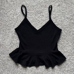 All Saints Black V-Neck Camisole